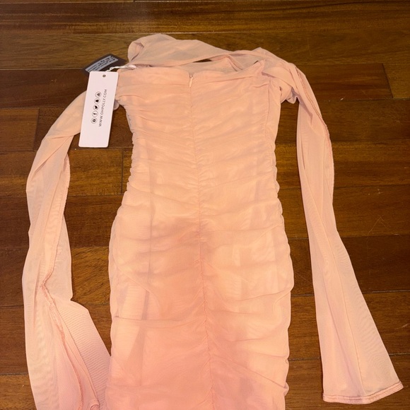 Oh Polly Blush Long Sleeve Dress - Picture 5 of 5